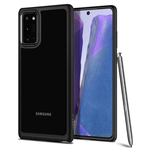 Spigen hybrid tok Samsung Note 20 matt fekete színben - 1