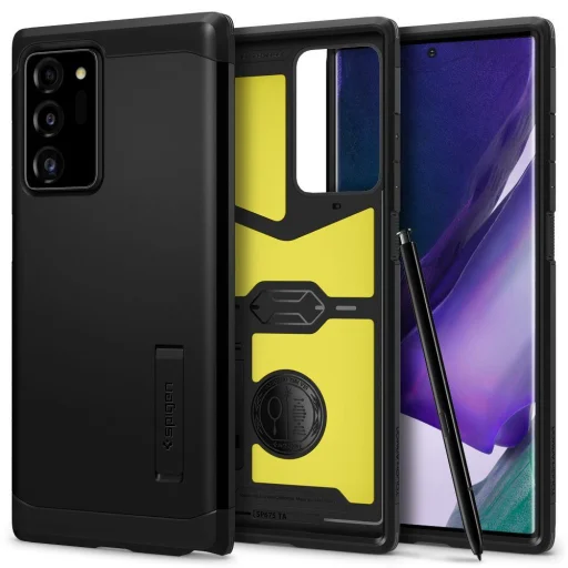 Spigen Tough Armor tok kihajtható támasszal Samsung Note 20 UItra fekete - 1