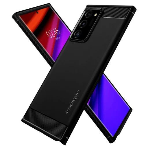 Spigen Rugged armor tok Samsung Note 20 Ultra matt fekete (ACS01391) - 7