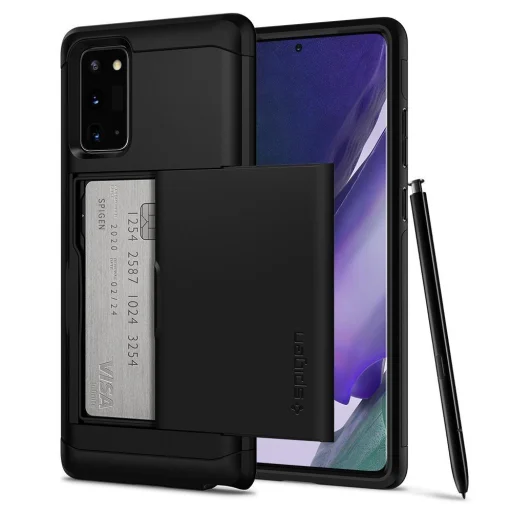 Spigen Slim Armor CS tok Samsung Note 20 fekete színben - 1