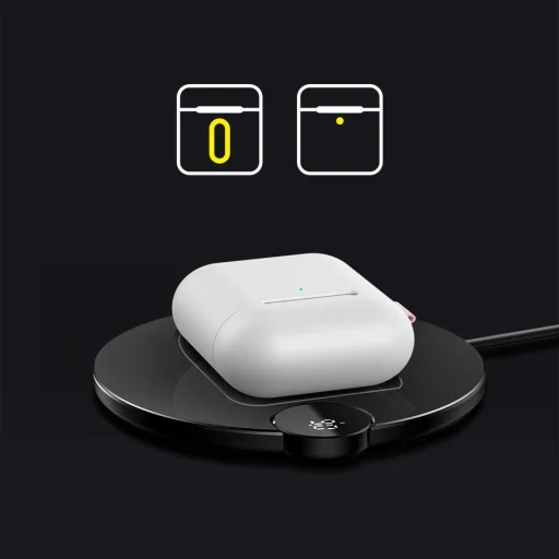 Baseus Let's go AirPods szilikon tok Airpods 1/2 + karabiner (WIAPPOD-CGY) - 15