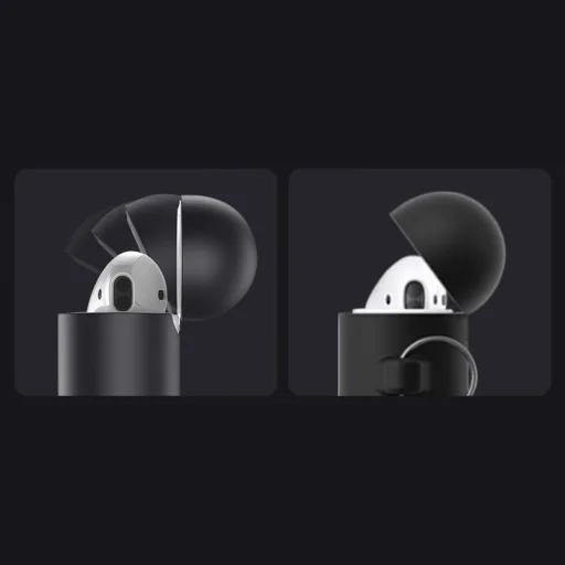 Baseus Let's go AirPods szilikon tok Airpods 1/2 + karabiner (WIAPPOD-CGY) - 19