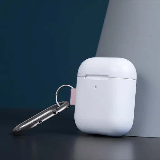 Baseus Let's go AirPods szilikon tok Airpods 1/2 + karabiner (WIAPPOD-CGY) - 21