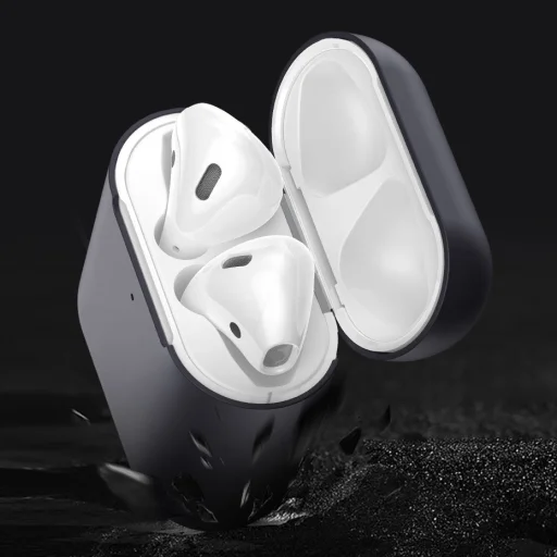 Baseus Let's go AirPods szilikon tok Airpods 1/2 + karabiner (WIAPPOD-CGY) - 10