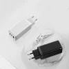 Baseus GaN hálózati gyorstöltő PPS 65W USB / 2x USB Type-C QC 3.0 Power Delivery SCP FCP AFC (gallium nitride) fekete (CCGAN-B01) thumbnail