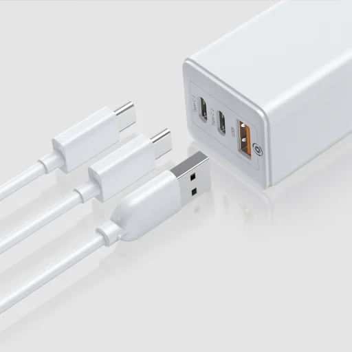 Baseus GaN hálózati gyorstöltő PPS 65W USB / 2x USB Type-C QC 3.0 Power Delivery SCP FCP AFC (gallium nitride) fekete (CCGAN-B01) - 13