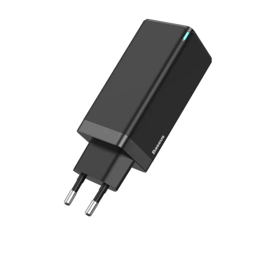 Baseus GaN hálózati gyorstöltő PPS 65W USB / 2x USB Type-C QC 3.0 Power Delivery SCP FCP AFC (gallium nitride) fekete (CCGAN-B01) - 3
