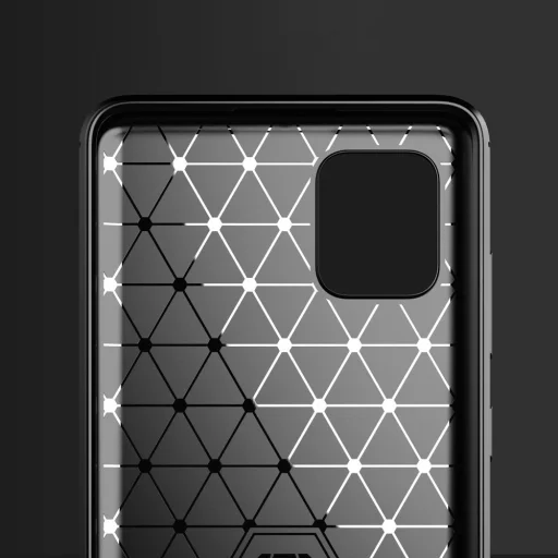 Szénszál mintájú TPU tok Samsung Note 10 Lite fekete - 9