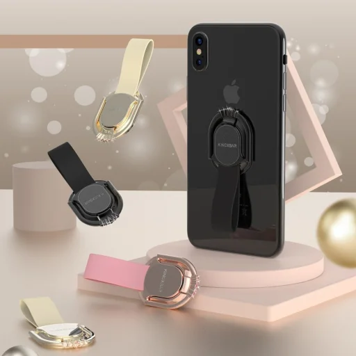 Kingxbar Princess Series öntapadós gyűrű alakú Telefontartó ujjtámasz arany - 10