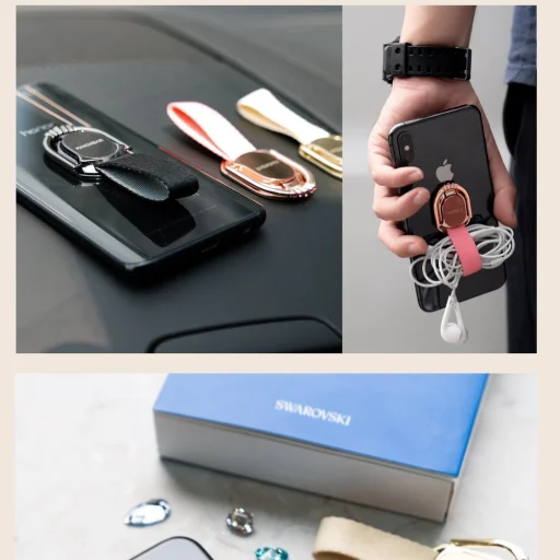 Kingxbar Princess Series öntapadós gyűrű alakú Telefontartó ujjtámasz arany - 3