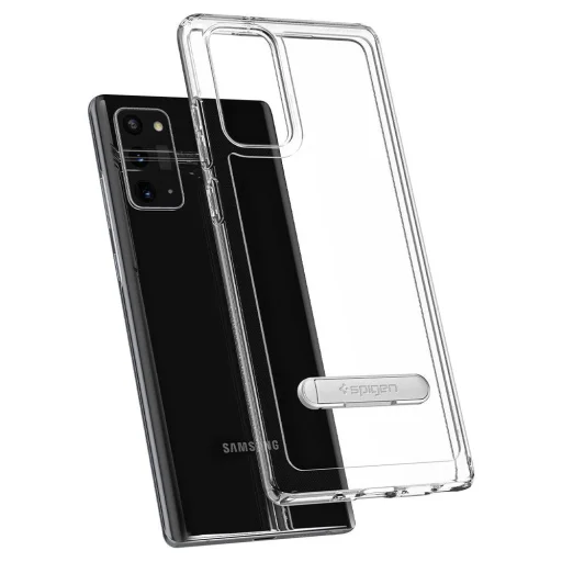 Spigen hybrid S tok Samsung Note 20 kihajtható támasszal crystal clear színben - 1