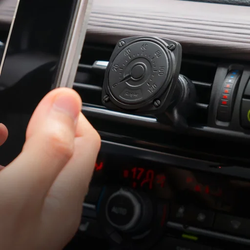 Ringke Power Clip Univerzális mágneses autós telefontartó fekete (ACCM0003-RPKG) - 12