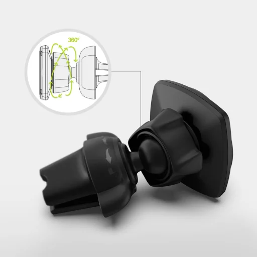 Ringke Power Clip Univerzális mágneses autós telefontartó fekete (ACCM0003-RPKG) - 5