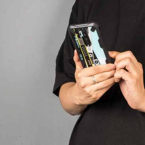 Ringke Fusion X Design tok Xiaomi Redmi Note 8 Pro fekete (XDXI0012) - 2