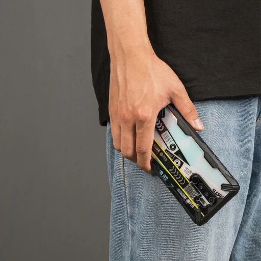 Ringke Fusion X Design tok Xiaomi Redmi Note 8 Pro fekete (XDXI0012) - 3