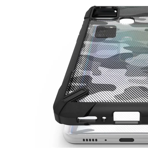 Ringke Fusion X tok Samsung A21S fekete terepmintás (XDSG0034) - 4