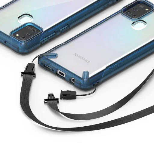 Ringke Fusion X tok Samsung A21S fekete terepmintás (XDSG0034) - 6