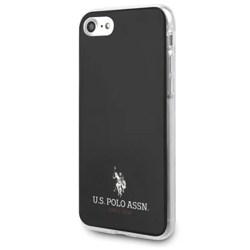 U.S. POLO ASSN. Shiny Collection USHCI8TPUBK tok iPhone 7/8/SE 2020 fekete - 2