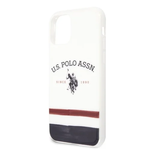 U.S. POLO ASSN. Tricolor Pattern Collection USHCN58PCSTRB tok iPhone 11 Pro fehér - 3