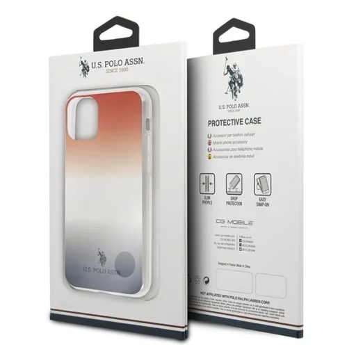 U.S. POLO ASSN. Gradient Collection USHCN61TRDGRB tok iPhone 11 kék/piros - 7