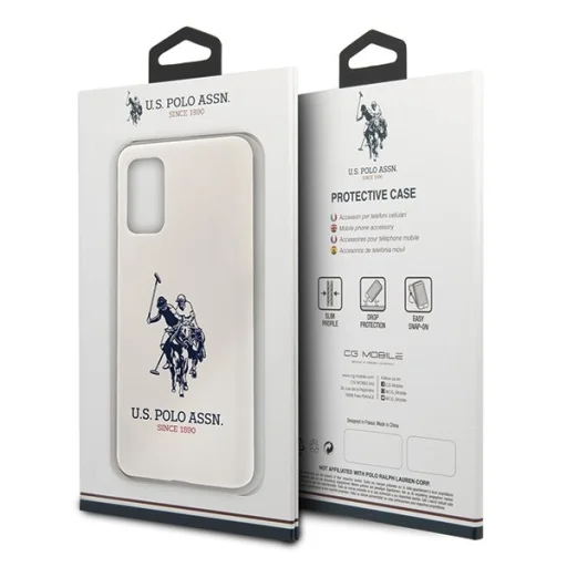 U.S. POLO ASSN. Silicone Collection USHCS67SLHRWH tok Samsung S20+ Plus fehér - 8