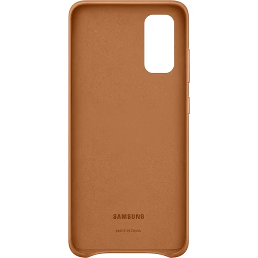 Samsung EF-VG980LAEGEU gyári bőr tok Samsung S20 barna - 2