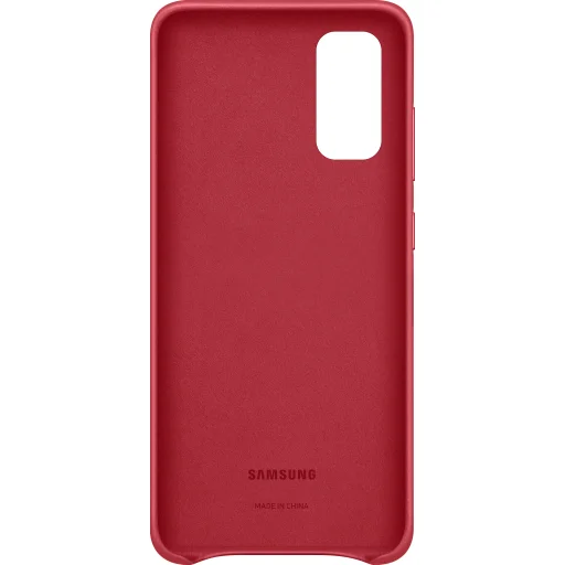 Samsung EF-VG980LREGEU gyári bőr tok Samsung S20 piros - 2