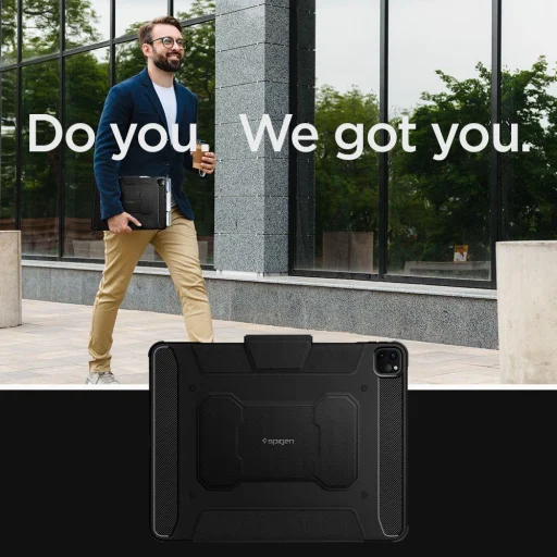 iPad Pro 11 2018/2020 Spigen Rugged armor tok fekete - 17