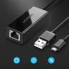 Ugreen külső hálózati adapter USB 100Mbps Chromecasthez 1m kábellel fekete (30985) thumbnail