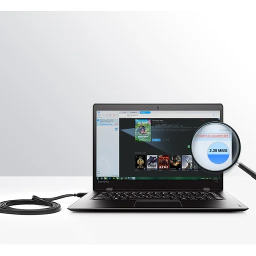 Ugreen Ethernet patchcord kábel RJ45 Cat 7 STP LAN 10Gbps 2m fekete (11269) - 8