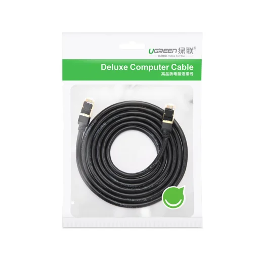 Ugreen Ethernet patchcord kábel RJ45 Cat 7 STP LAN 10Gbps 2m fekete (11269) - 16