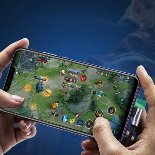 Ugreen USB - USB Type C döntött végű QC3.0 3A 0,5 m kábel szürke (US176 20855) - 2