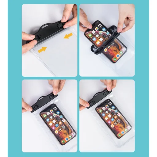 Ugreen vízálló telefontok IPX8 6,5'' fekete (50919 LP186) - 13