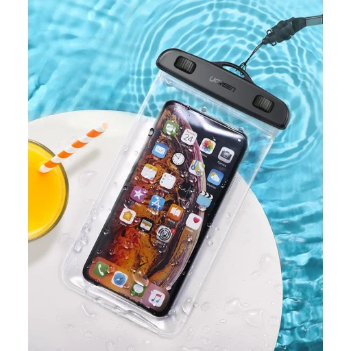 Ugreen vízálló telefontok IPX8 6,5'' fekete (50919 LP186) - 6