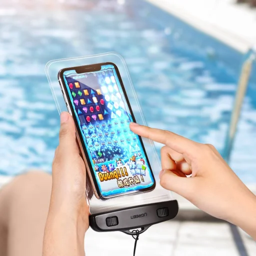 Ugreen vízálló telefontok IPX8 6,5'' fekete (50919 LP186) - 7