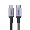 Ugreen USB Type-C/ USB Type-C kábel QC 3.0 FCP 480 Mbps gyorstöltéssel 3A 2m szürke (70429 US316) - 1