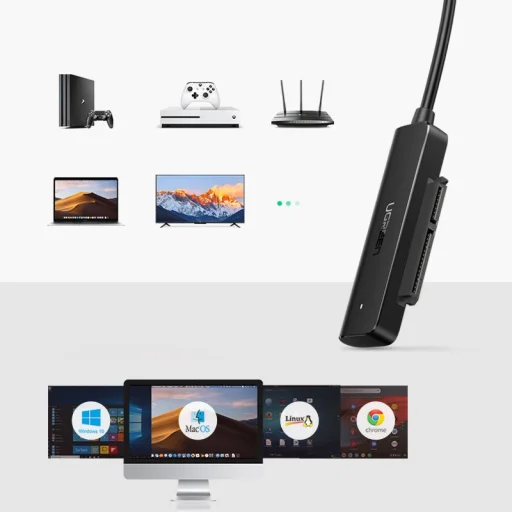 Ugreen adapter 2.5 '' SATA III 3.0 HDD SSD - USB 3.0 (SuperSpeed ​​USB 5 Gbps) fekete (70609 CM321) - 13