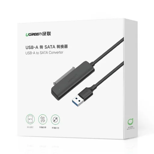 Ugreen adapter 2.5 '' SATA III 3.0 HDD SSD - USB 3.0 (SuperSpeed ​​USB 5 Gbps) fekete (70609 CM321) - 5