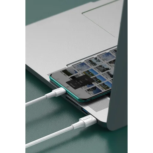 Baseus USB - USB Type C kábel VOOC Quick Charge 3.0 5 A 1m fekete (CATSW-F01) - 14