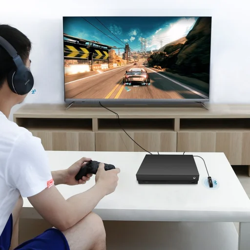 Ugreen Bluetooth 4.2 vezeték nélküli audio átalakító adapter Toslink fekete (50213 CM150) - 4