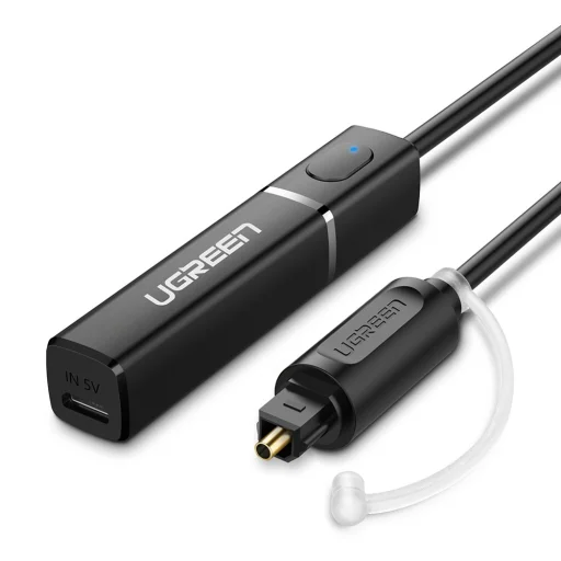 Ugreen Bluetooth 4.2 vezeték nélküli audio átalakító adapter Toslink fekete (50213 CM150) - 1