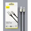 Baseus Cafule Nylon harisnyázott USB/USB-Type C kábel VOOC QC 3.0 5A 2m fekete (CATKLF-VB01) thumbnail