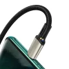 Baseus Cafule Nylon harisnyázott USB/USB-Type C kábel VOOC QC 3.0 5A 2m fekete (CATKLF-VB01) thumbnail