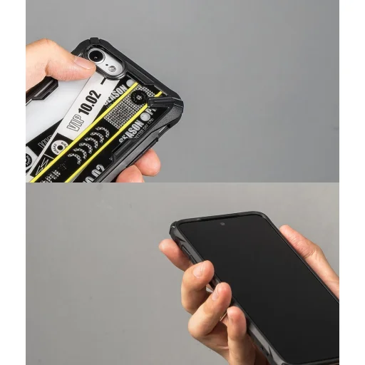 Ringke Fusion X Design tok Phone SE 2020 / iPhone 8 / iPhone 7 fekete (XDAP0010) - 8