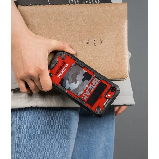 Ringke Fusion X Design tok Phone SE 2020 / iPhone 8 / iPhone 7 fekete (XDAP0010) - 4