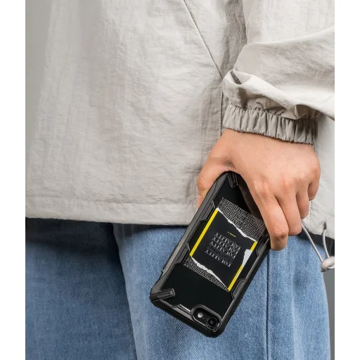 Ringke Fusion X Design tok Phone SE 2020 / iPhone 8 / iPhone 7 fekete (XDAP0010) - 5