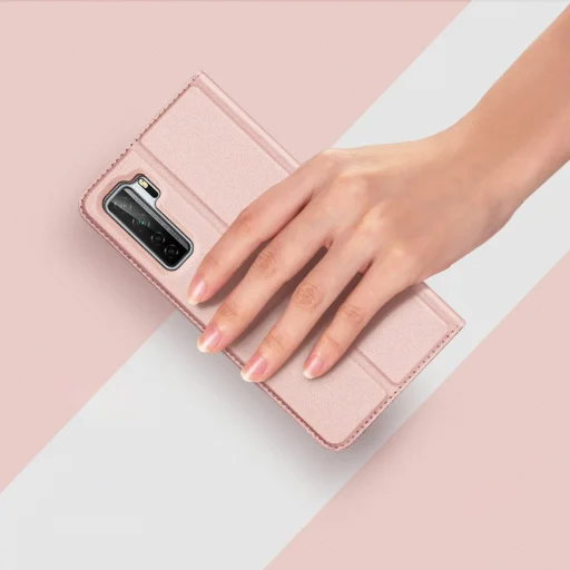 Dux Ducis Skin Pro fliptok Huawei P40 Lite 5G/ Nova 7i / Nova 6 SE fekete - 13