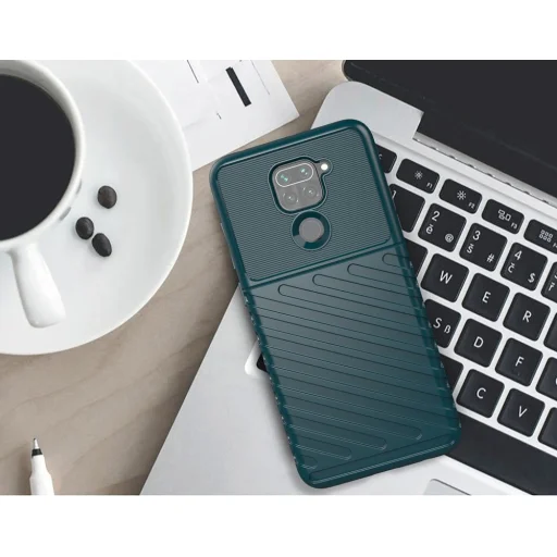 Thunder fokozott védelmet biztosító flexibilis TPU tok Xiaomi Redmi 10X 4G / Xiaomi Redmi Note 9 kék - 6