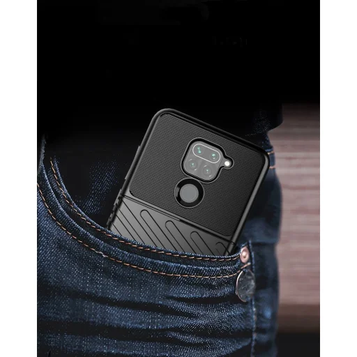 Thunder fokozott védelmet biztosító flexibilis TPU tok Xiaomi Redmi 10X 4G / Xiaomi Redmi Note 9 kék - 10