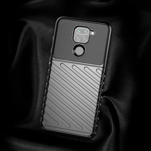 Thunder fokozott védelmet biztosító flexibilis TPU tok Xiaomi Redmi 10X 4G / Xiaomi Redmi Note 9 kék - 4